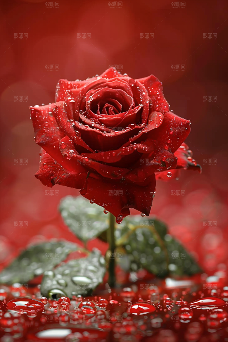 玫瑰花月季花繁花素材