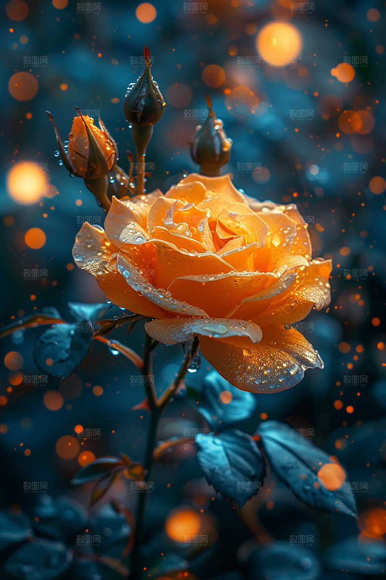 玫瑰花花朵浪漫素材