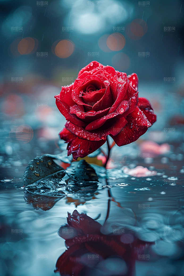 玫瑰花唯美花卉素材
