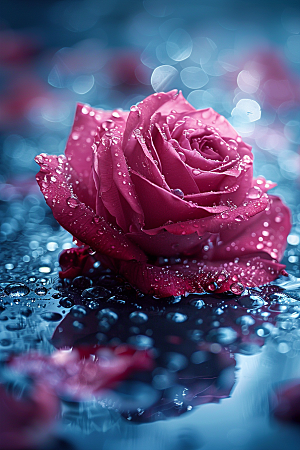 玫瑰花优雅浪漫素材