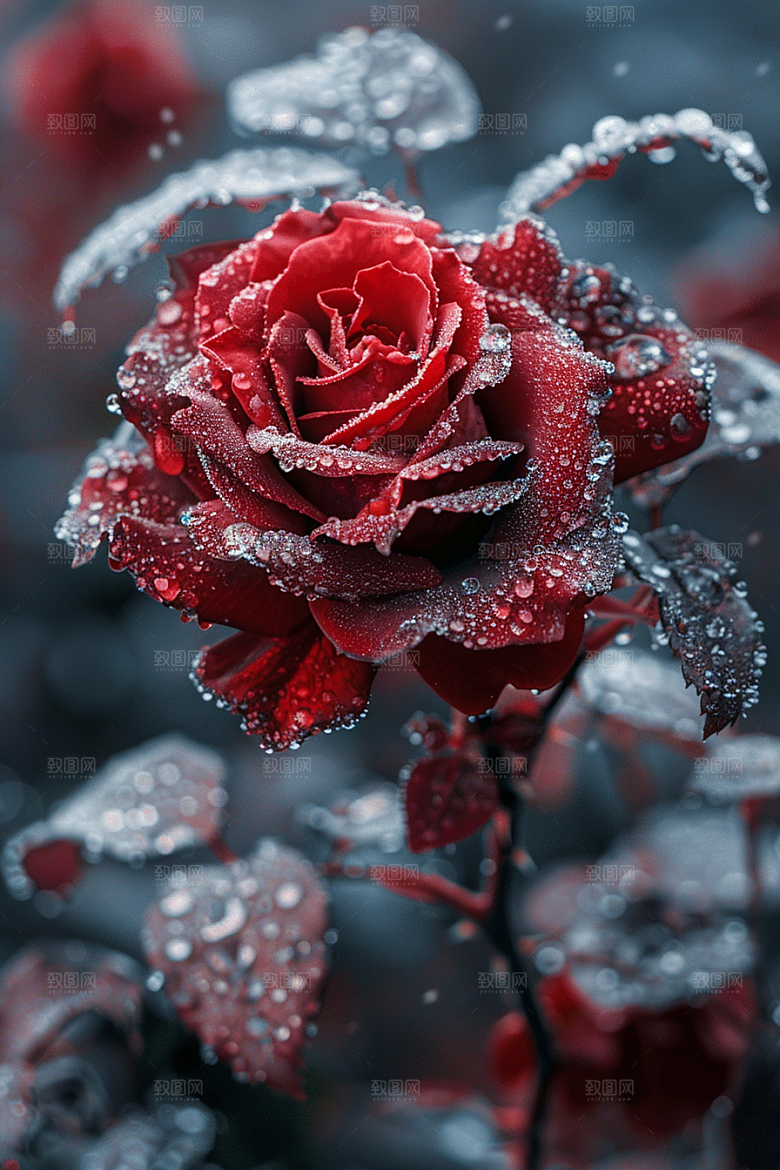 玫瑰花浪漫月季花素材
