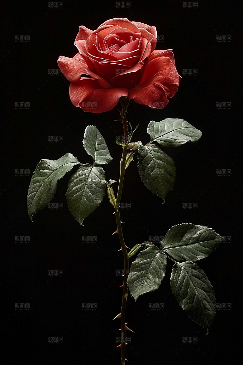 玫瑰花高清植物素材