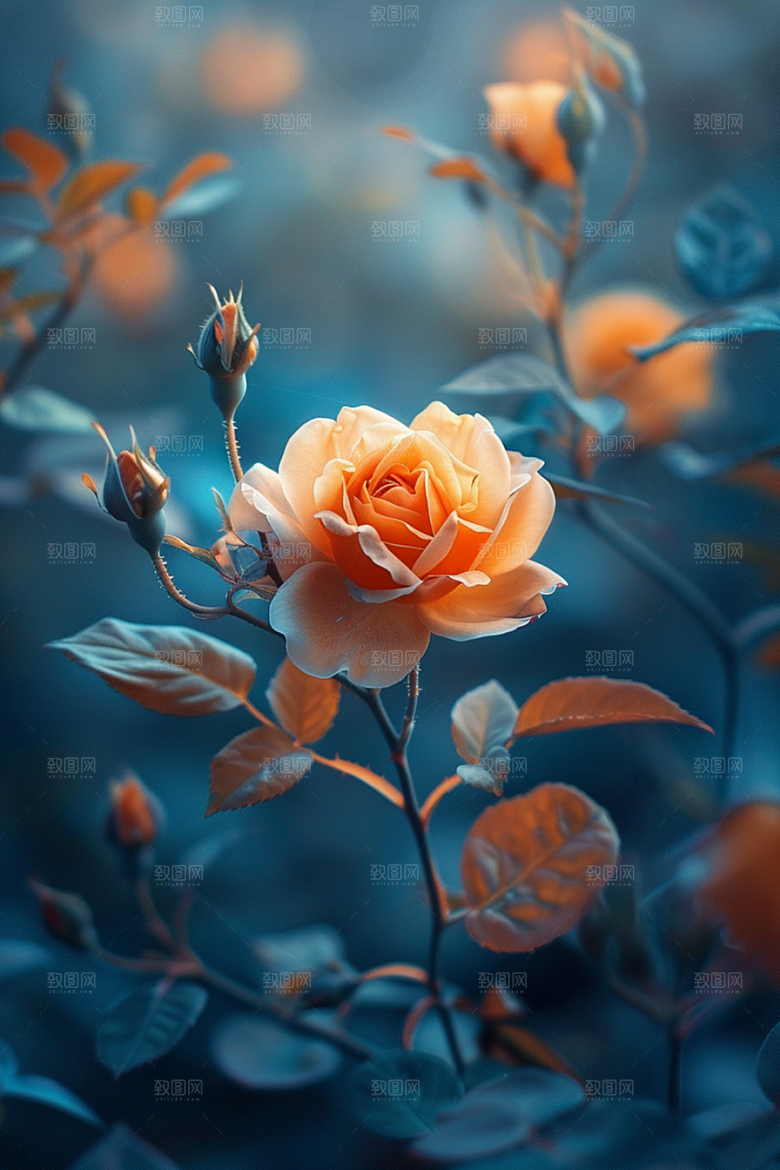 玫瑰花优雅浪漫素材