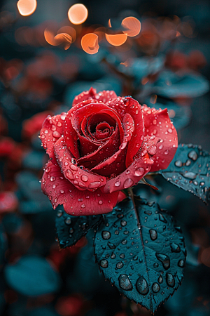 玫瑰花繁花浪漫素材