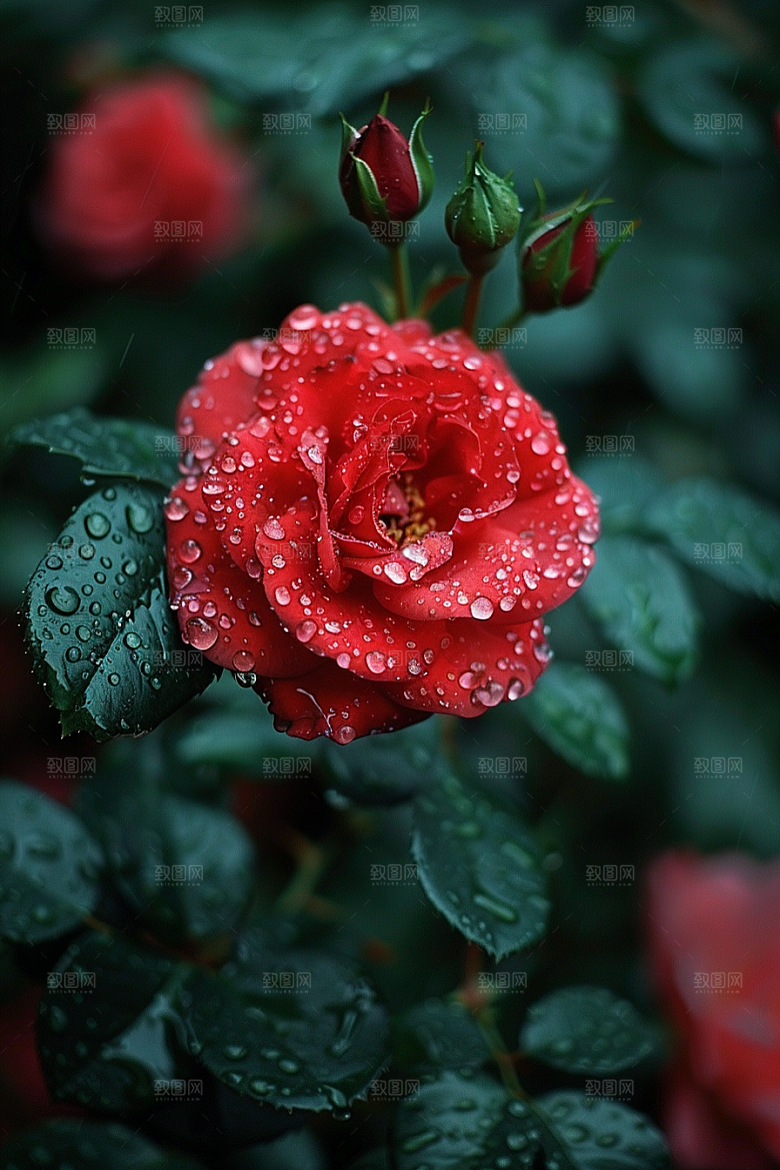 玫瑰花浪漫高清素材