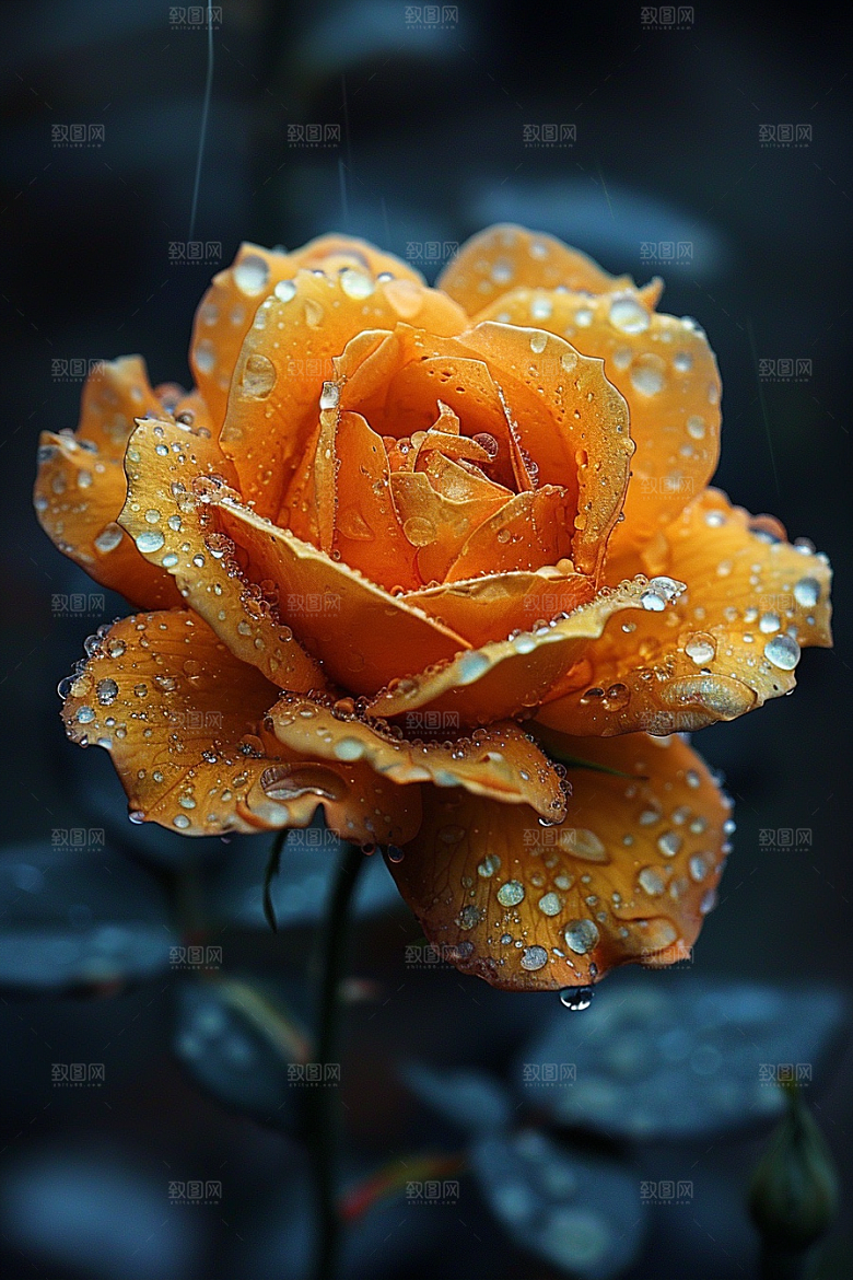 玫瑰花花朵复古素材