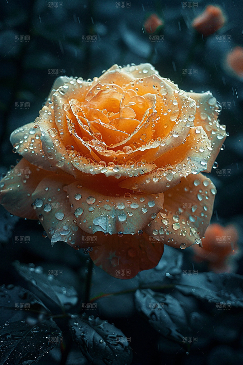 玫瑰花花朵浪漫素材