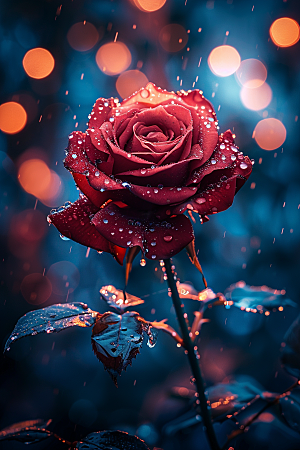 玫瑰花浪漫植物素材