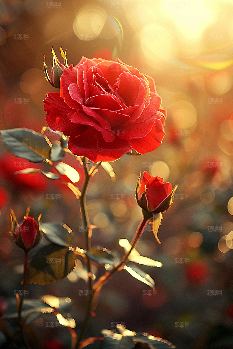 玫瑰花花卉优雅素材