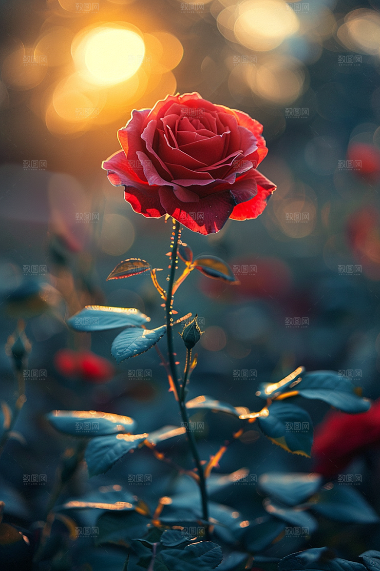 玫瑰花月季花复古素材