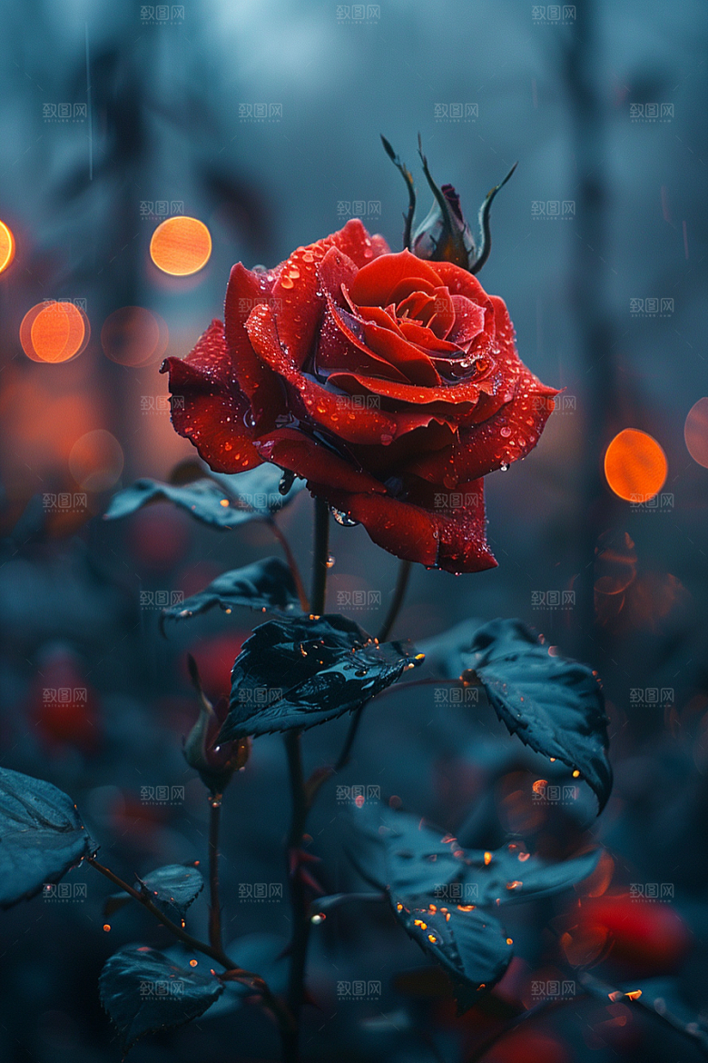 玫瑰花高清复古素材