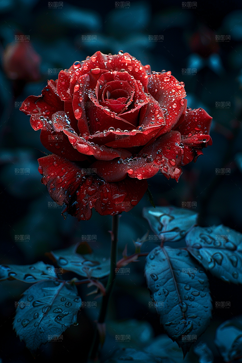 玫瑰花复古优雅素材