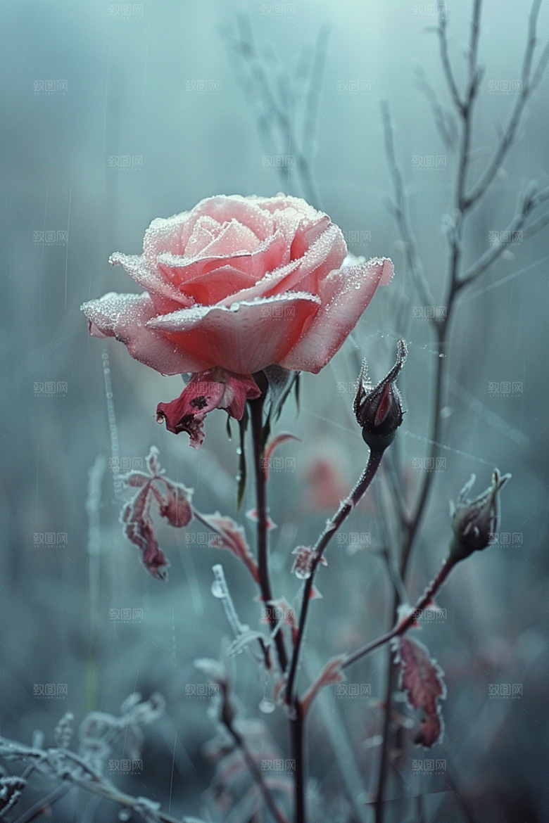 玫瑰花浪漫繁花素材