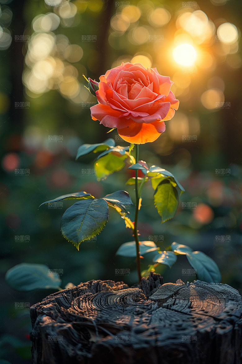 玫瑰花繁花花朵素材