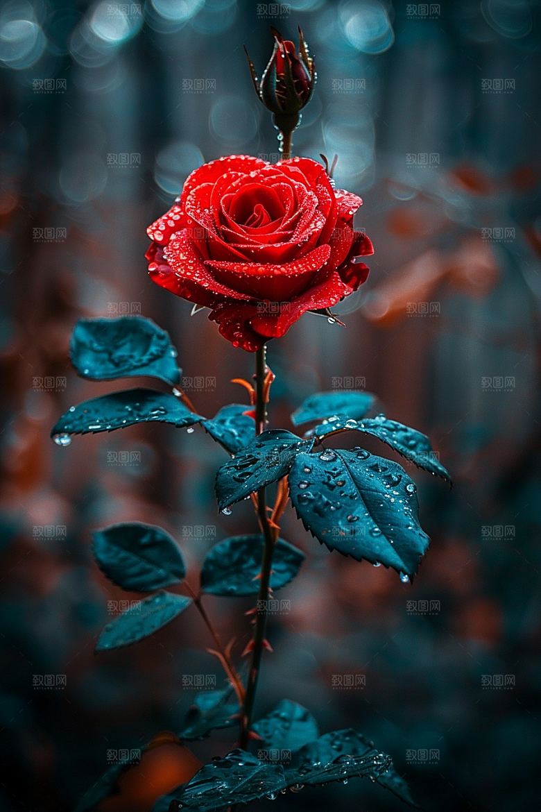 玫瑰花浪漫花朵素材