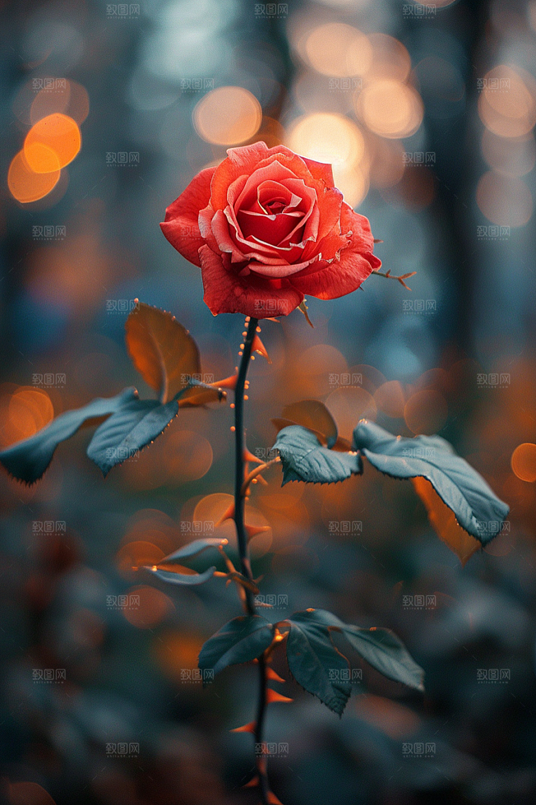 玫瑰花花朵复古素材