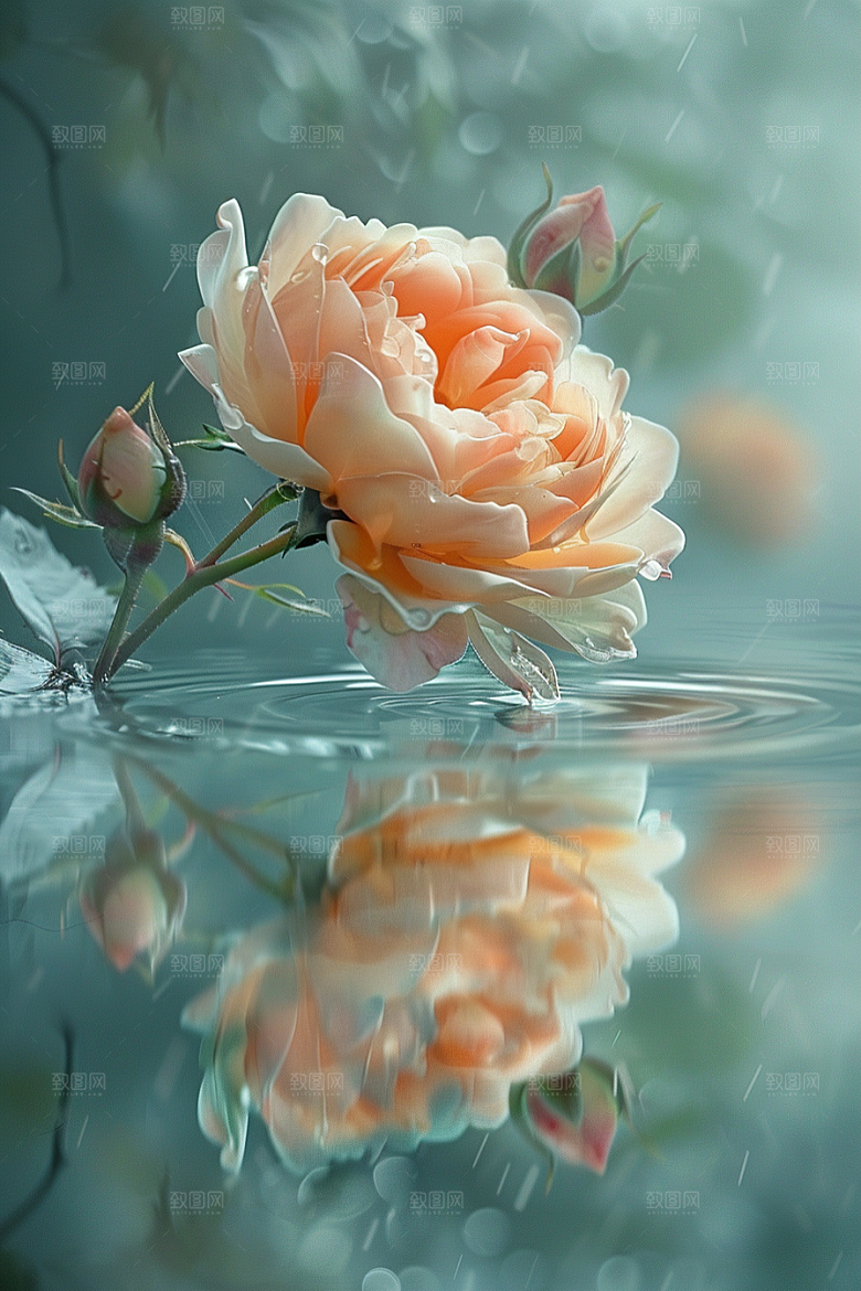 玫瑰花唯美月季花素材