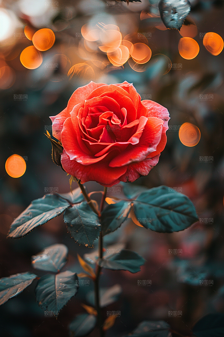 玫瑰花优雅复古素材