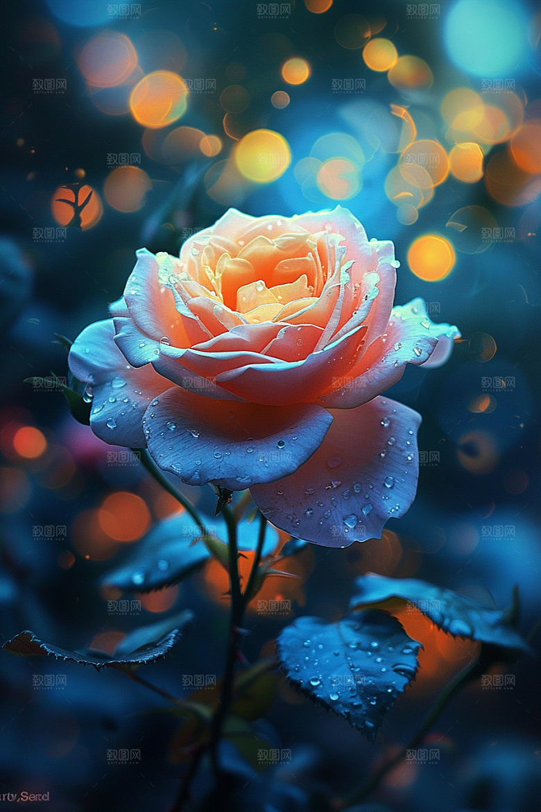 玫瑰花优雅月季花素材