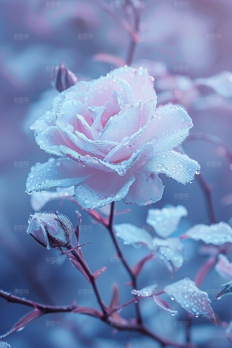 玫瑰花浪漫花朵素材