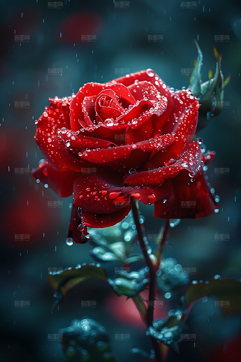 玫瑰花花朵复古素材