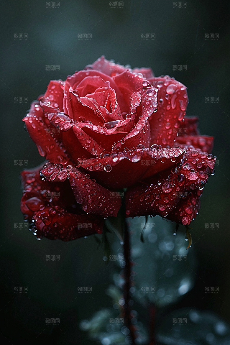 玫瑰花复古优雅素材