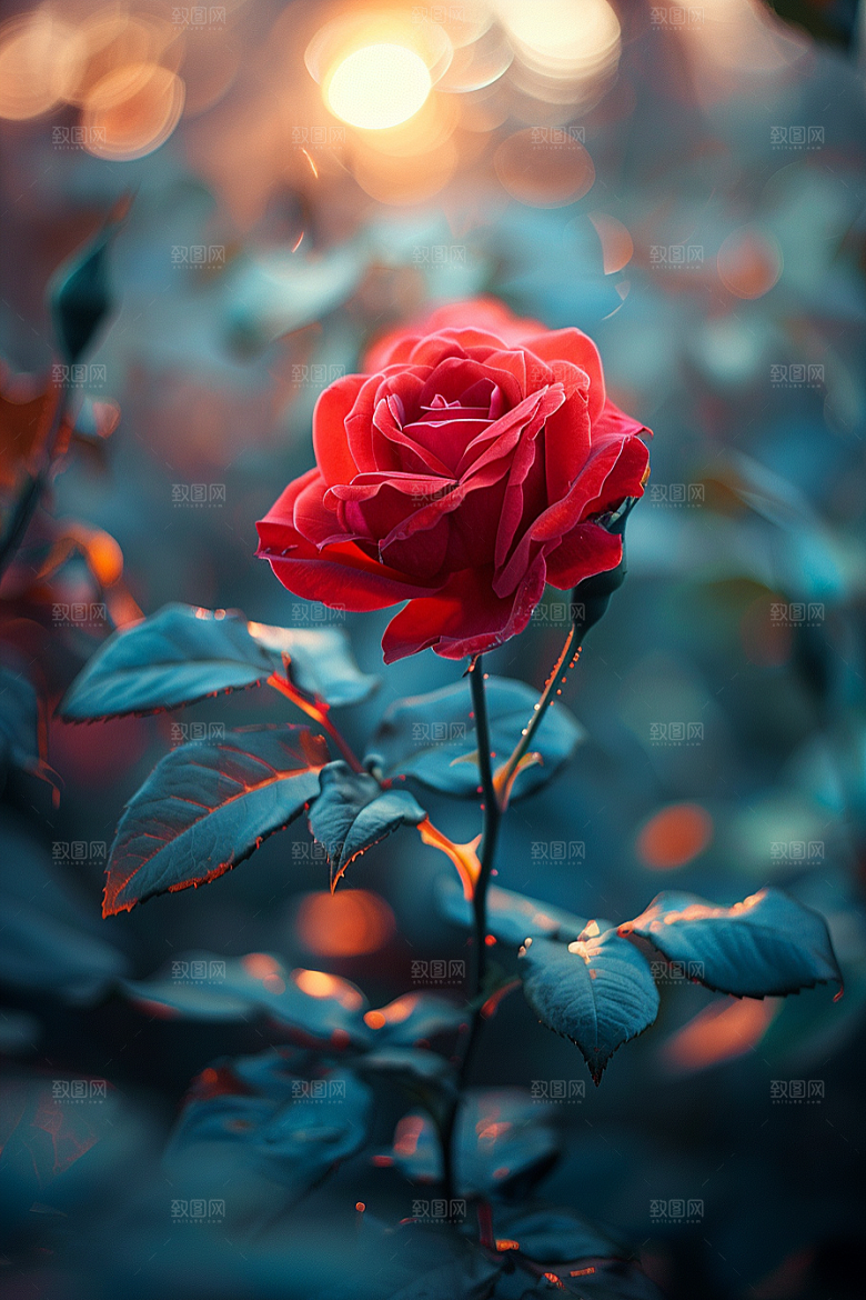 玫瑰花复古月季花素材