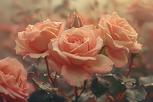 玫瑰花五月蔷薇素材