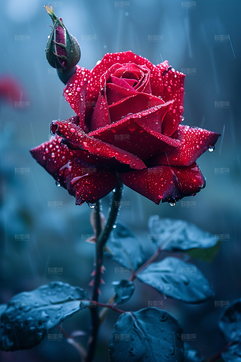 玫瑰花浪漫唯美素材