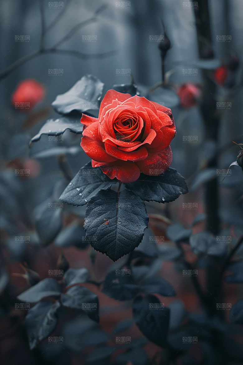 玫瑰花优雅花卉素材