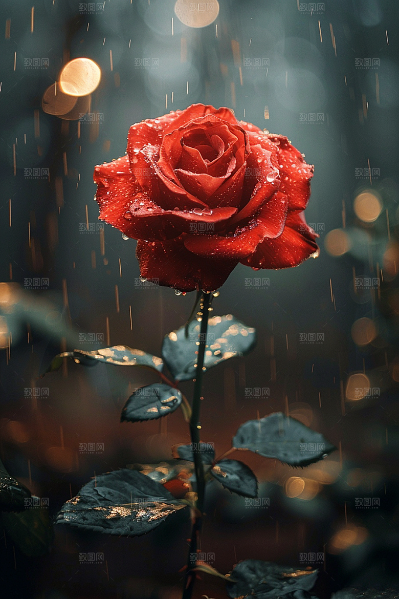 玫瑰花优雅唯美素材