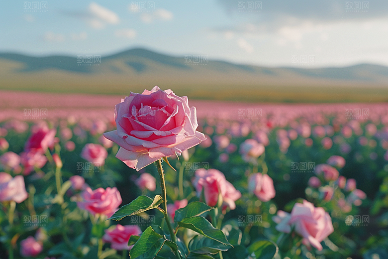 玫瑰花花卉五月素材