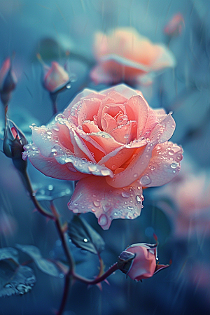 花卉玫瑰复古浪漫素材