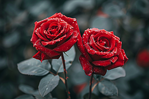 花卉玫瑰优雅繁花素材