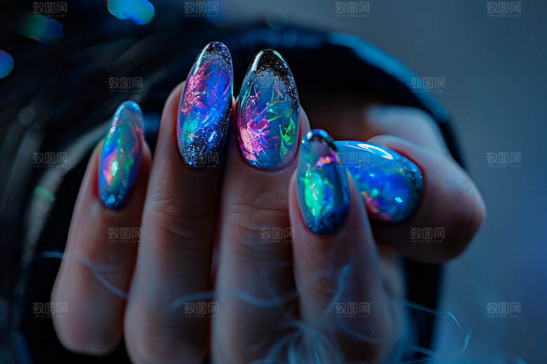 精致美甲彩妆高清素材