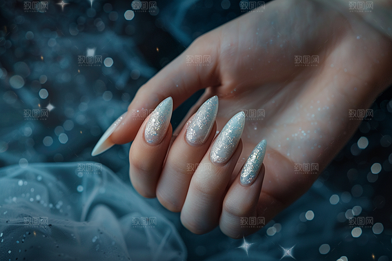 精致美甲设计时尚素材