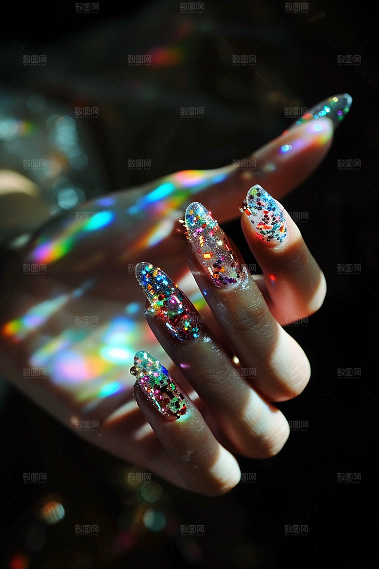 精致美甲彩妆设计素材