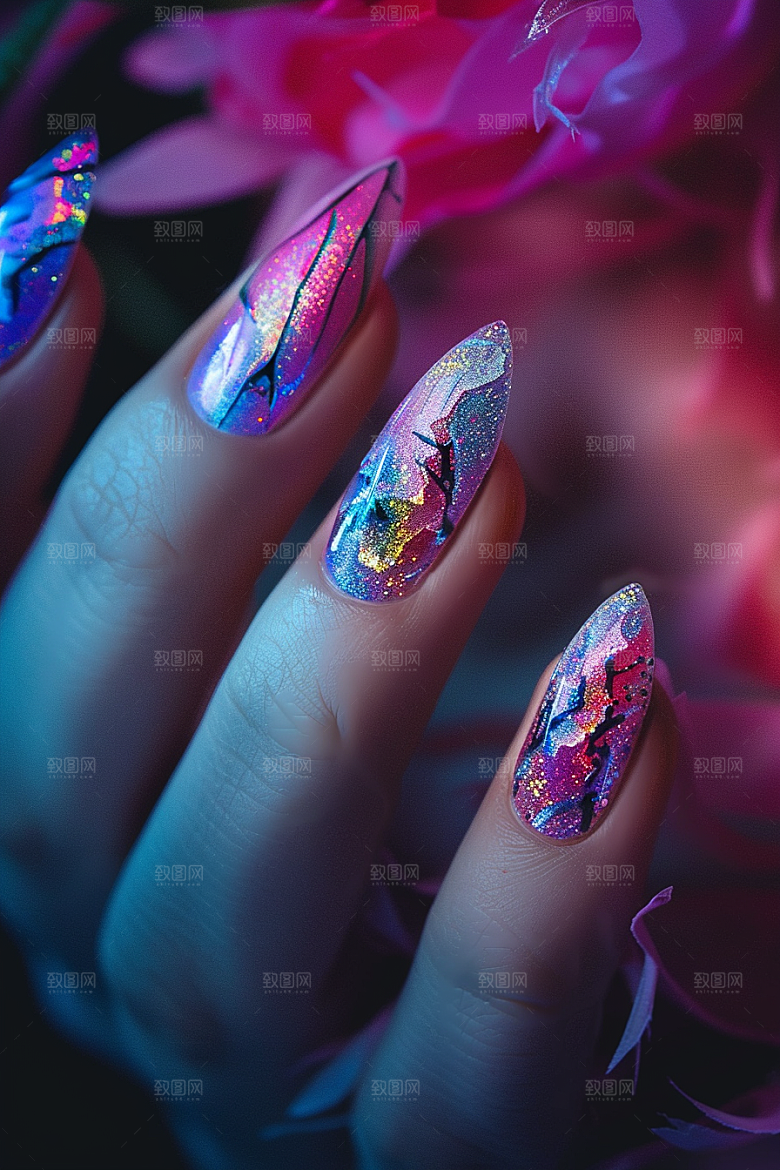 精致美甲唯美时尚素材
