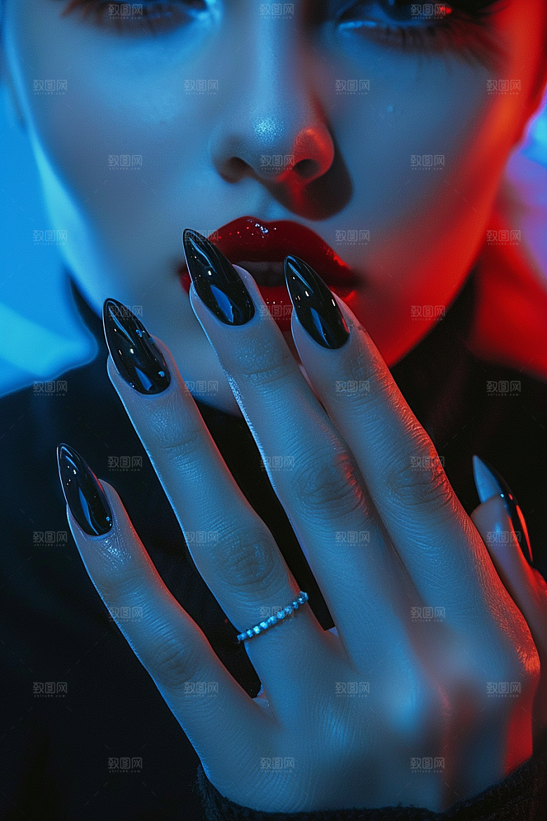 精致美甲大气化妆素材