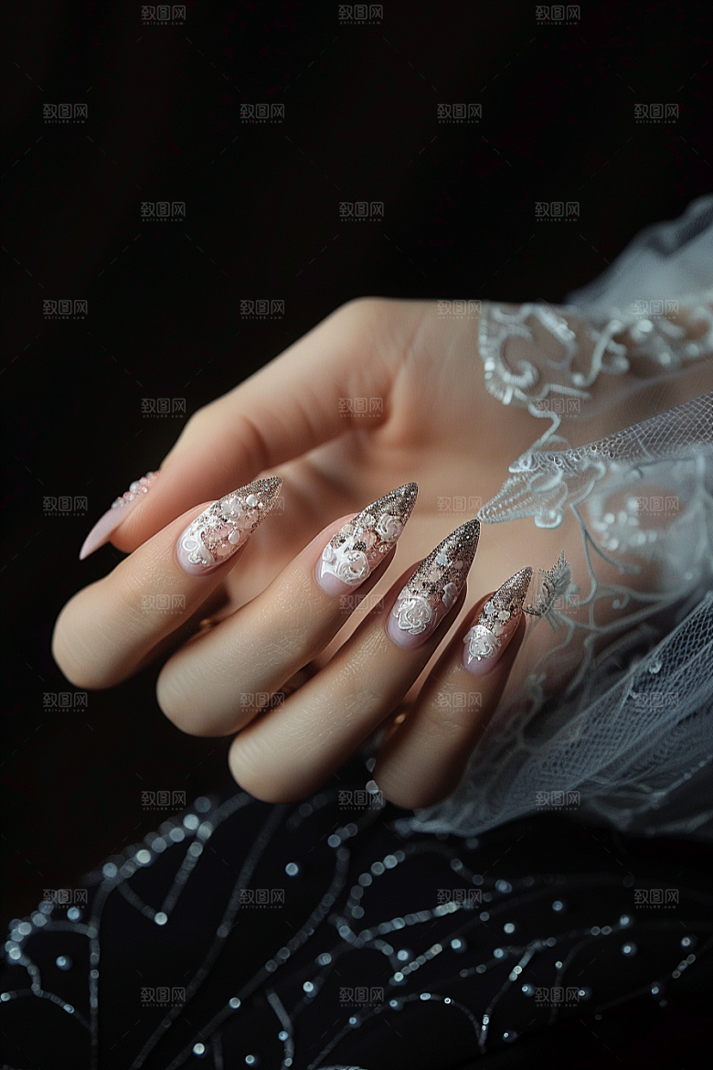 精致美甲彩妆时尚素材