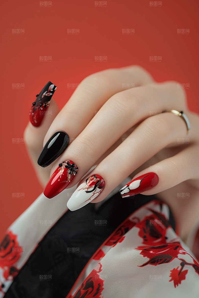 精致美甲展示设计素材