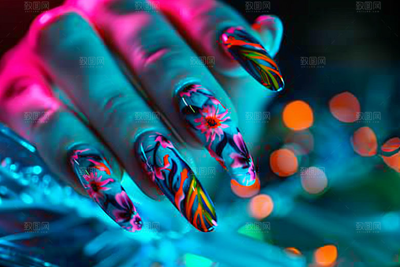 精致美甲高清设计素材