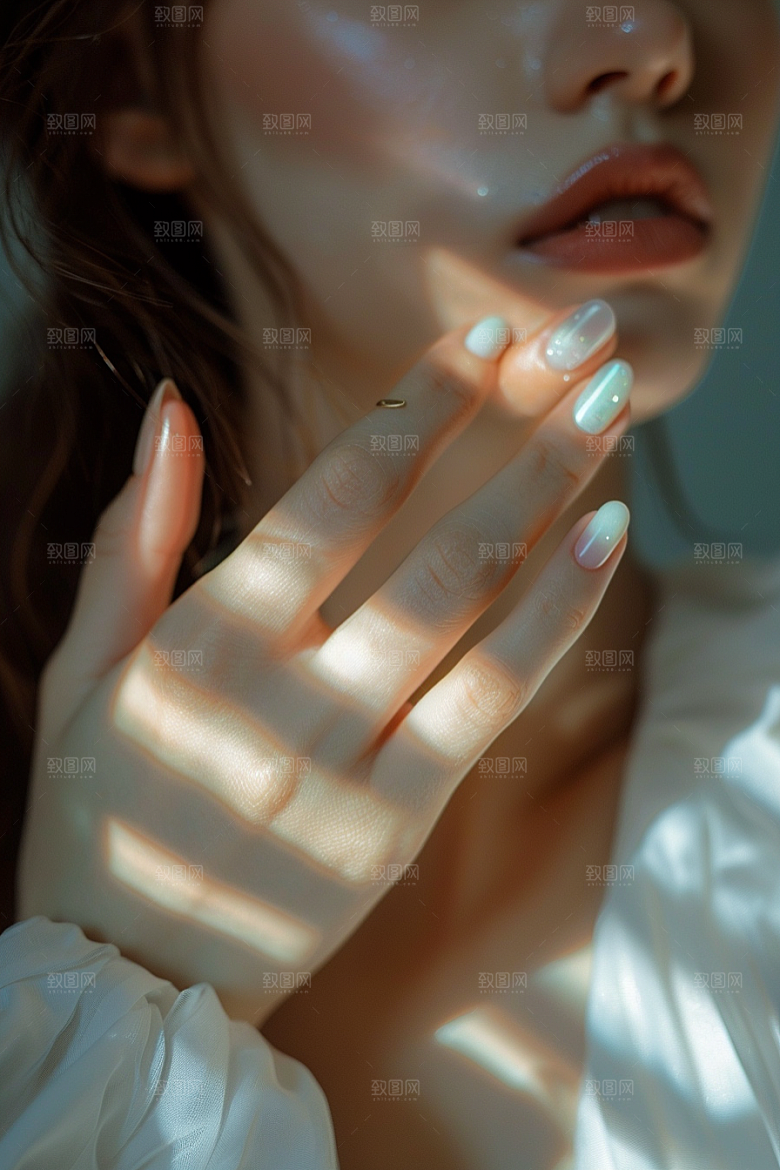 精致美甲化妆彩妆素材