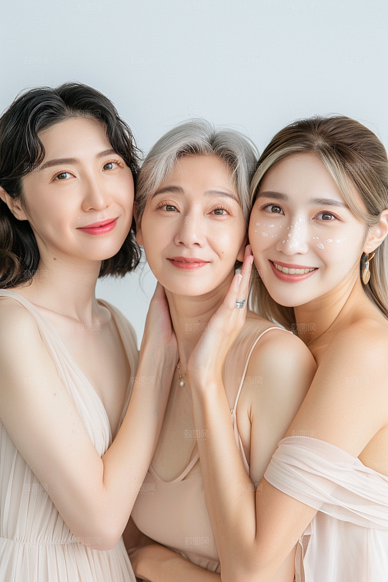 医美女性肖像质感摄影图