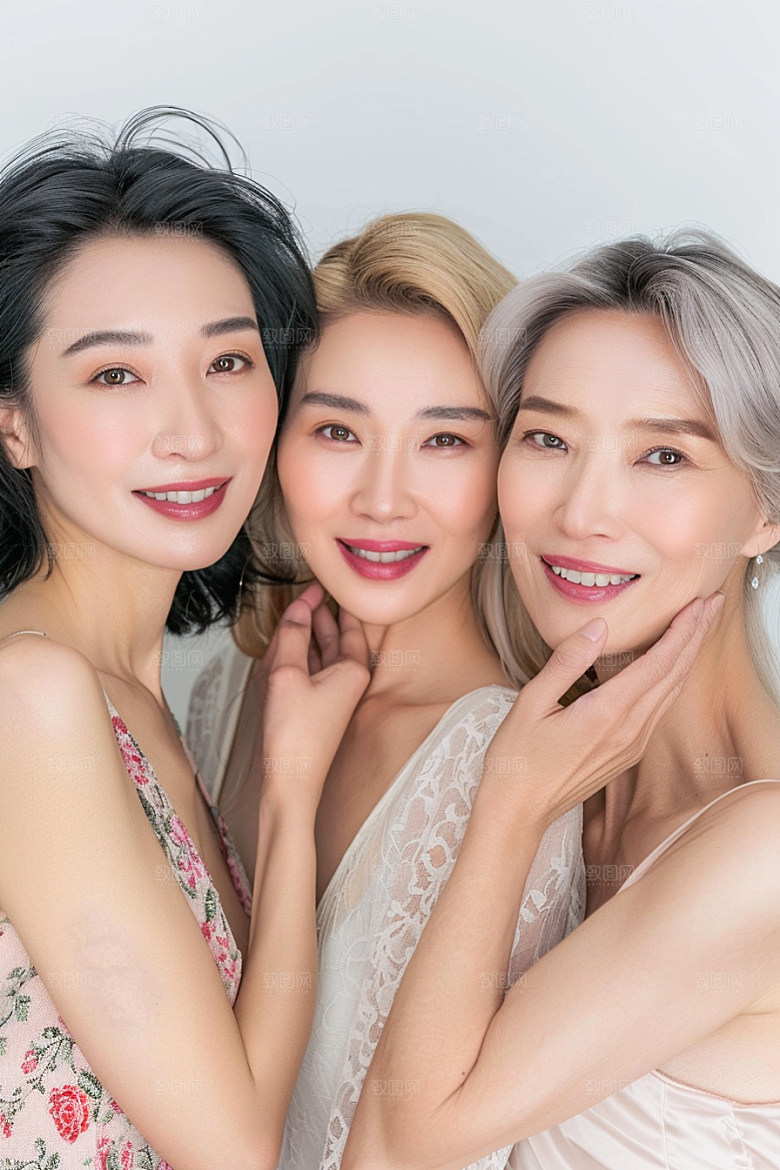 医美女性人物简洁摄影图