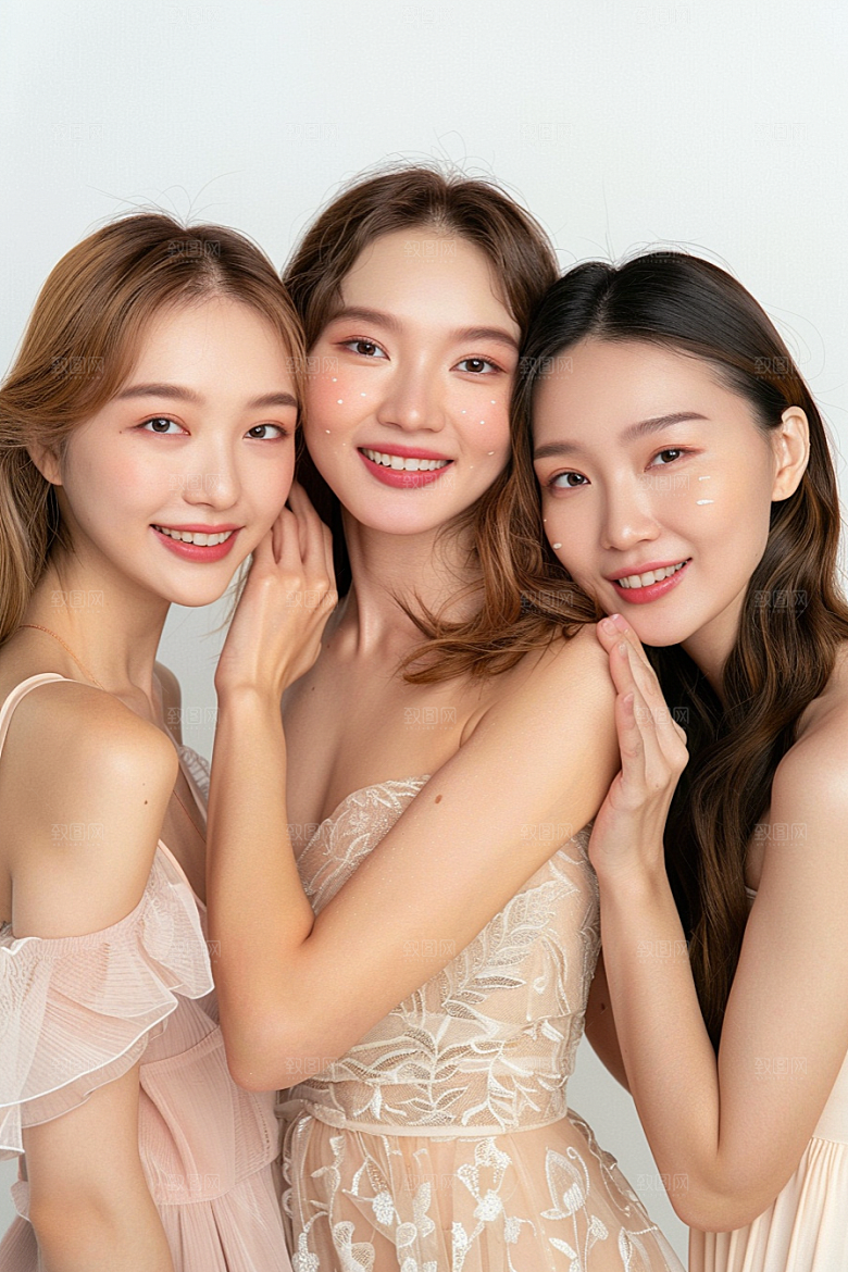 医美女性清爽肖像摄影图