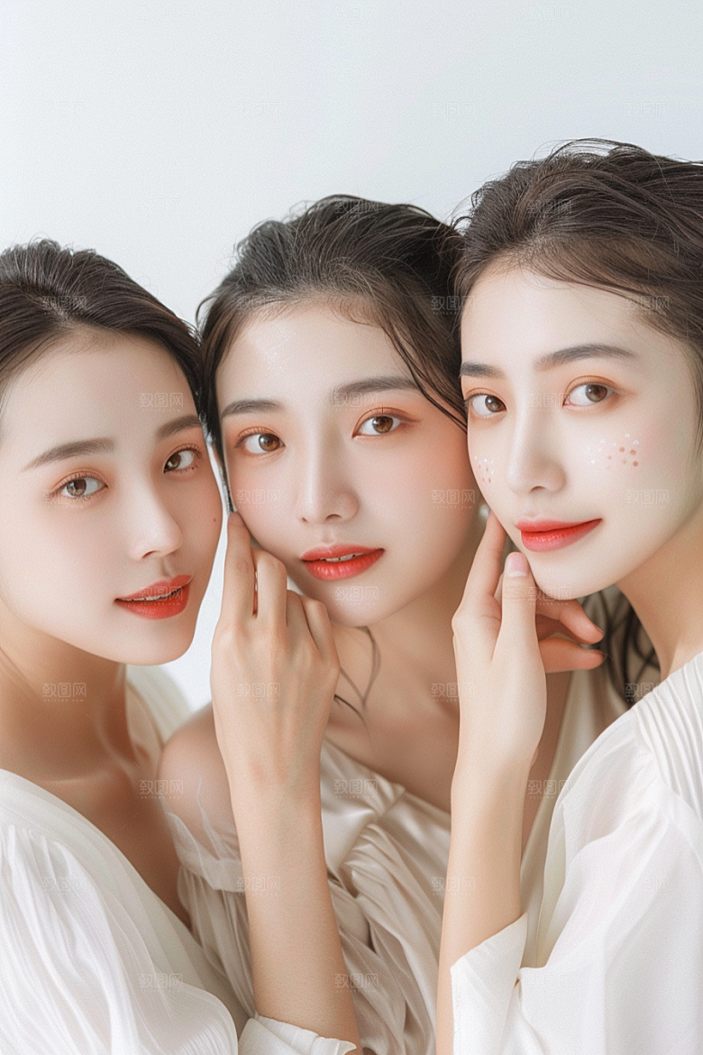 医美女性形象肖像摄影图