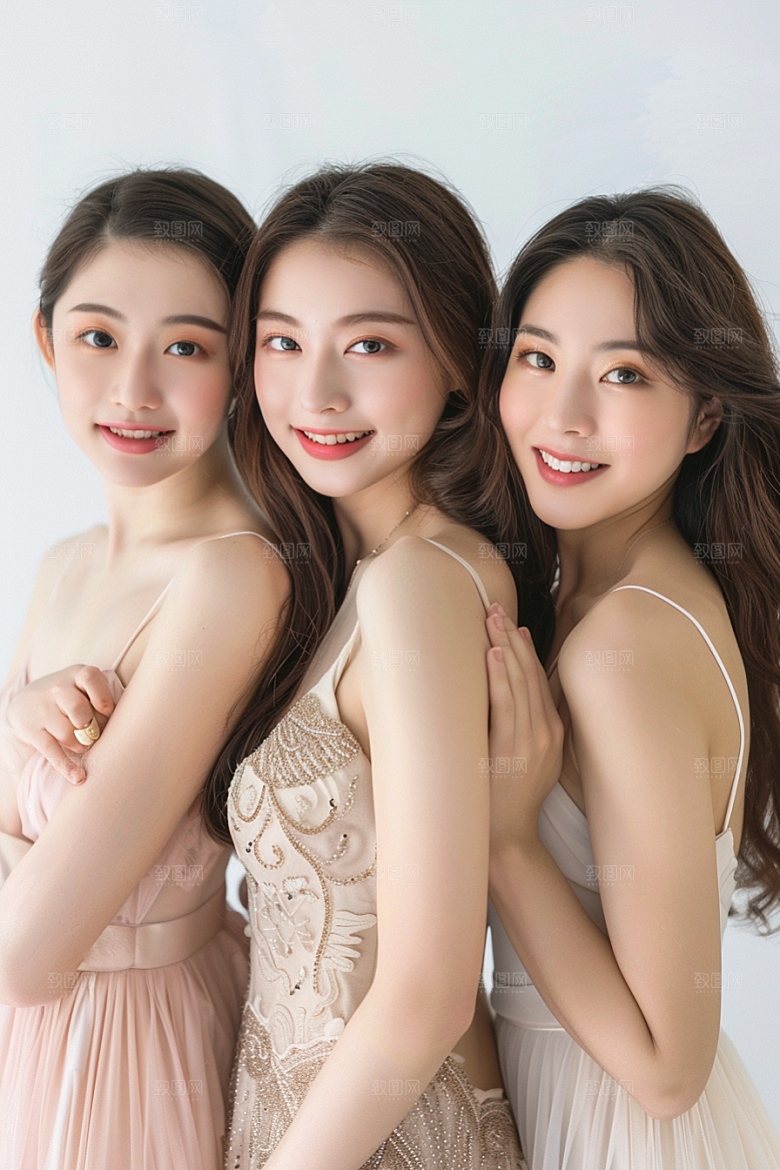 医美女性清爽简约摄影图