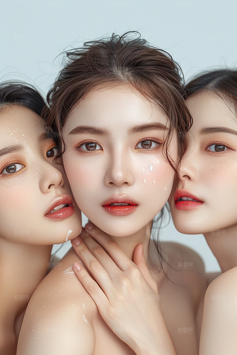 医美女性简洁清新摄影图