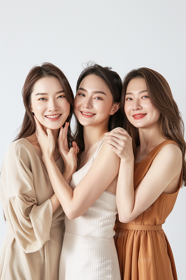 医美女性清新简洁摄影图